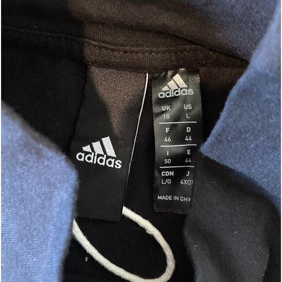 Adidas Long Sleeve Logo Top Size Large Women’s Black Mock Neck - Picture 3 of 8